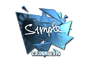 Sticker | s1mple (Foil) | Cologne 2016