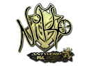 Sticker | NiKo (Gold) | Antwerp 2022